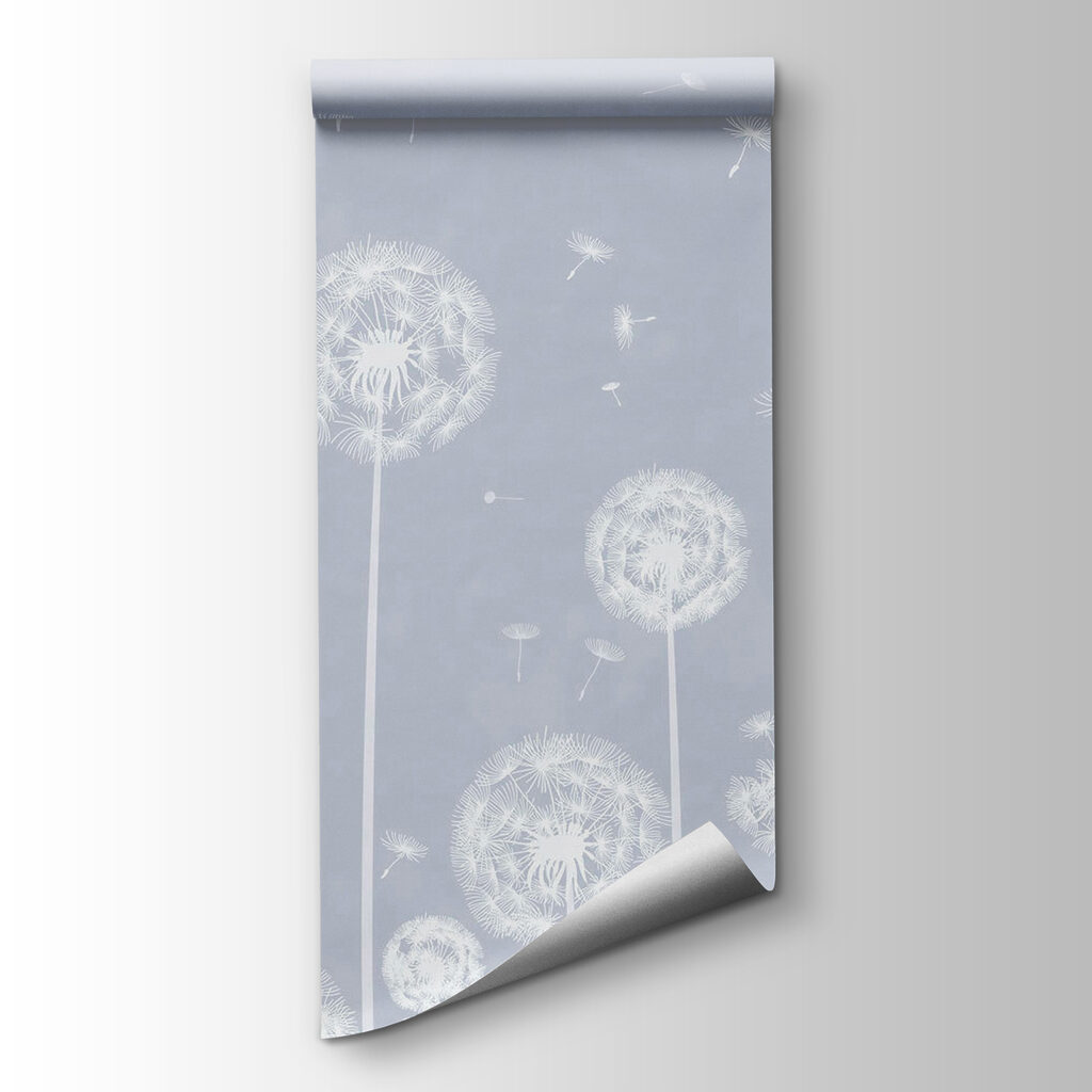 A white dandelions flying in the air A white dandelions flying in the air