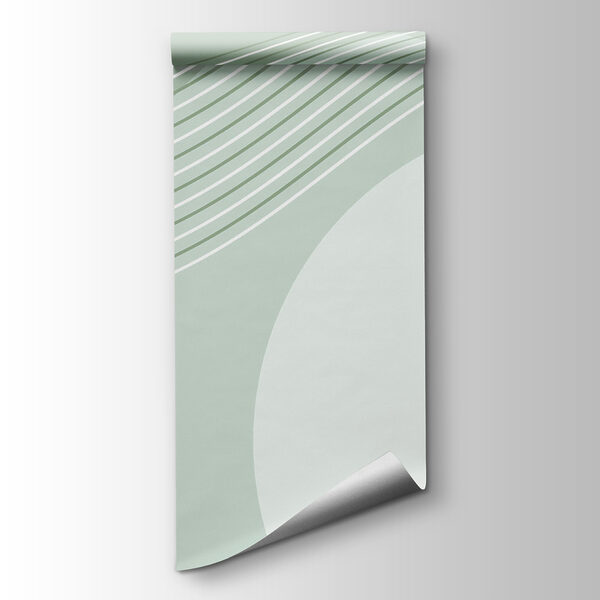 A green and white background