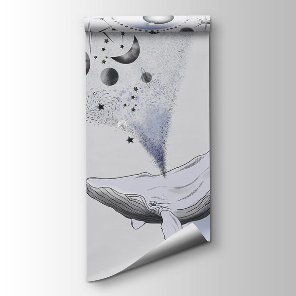 A whale and planets A whale and planets