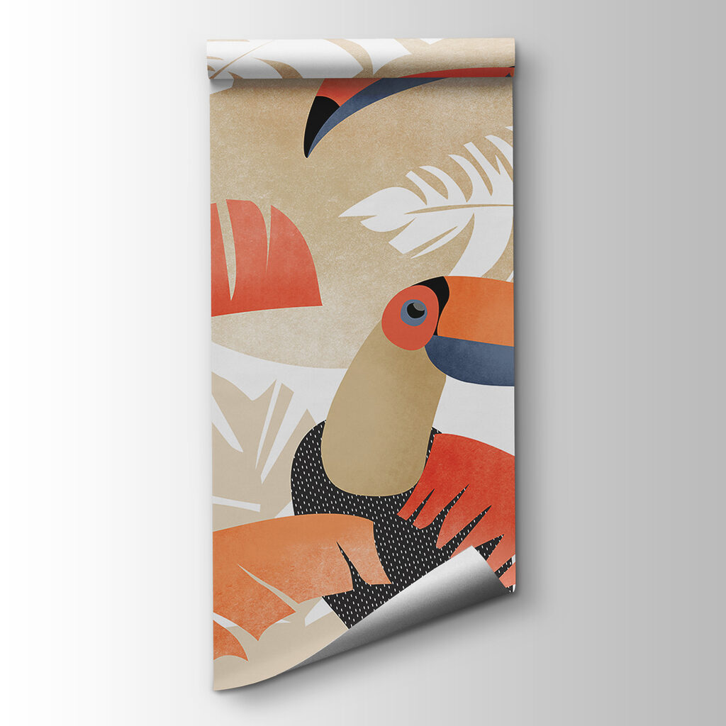 Group of birds with leaves Group of birds with leaves