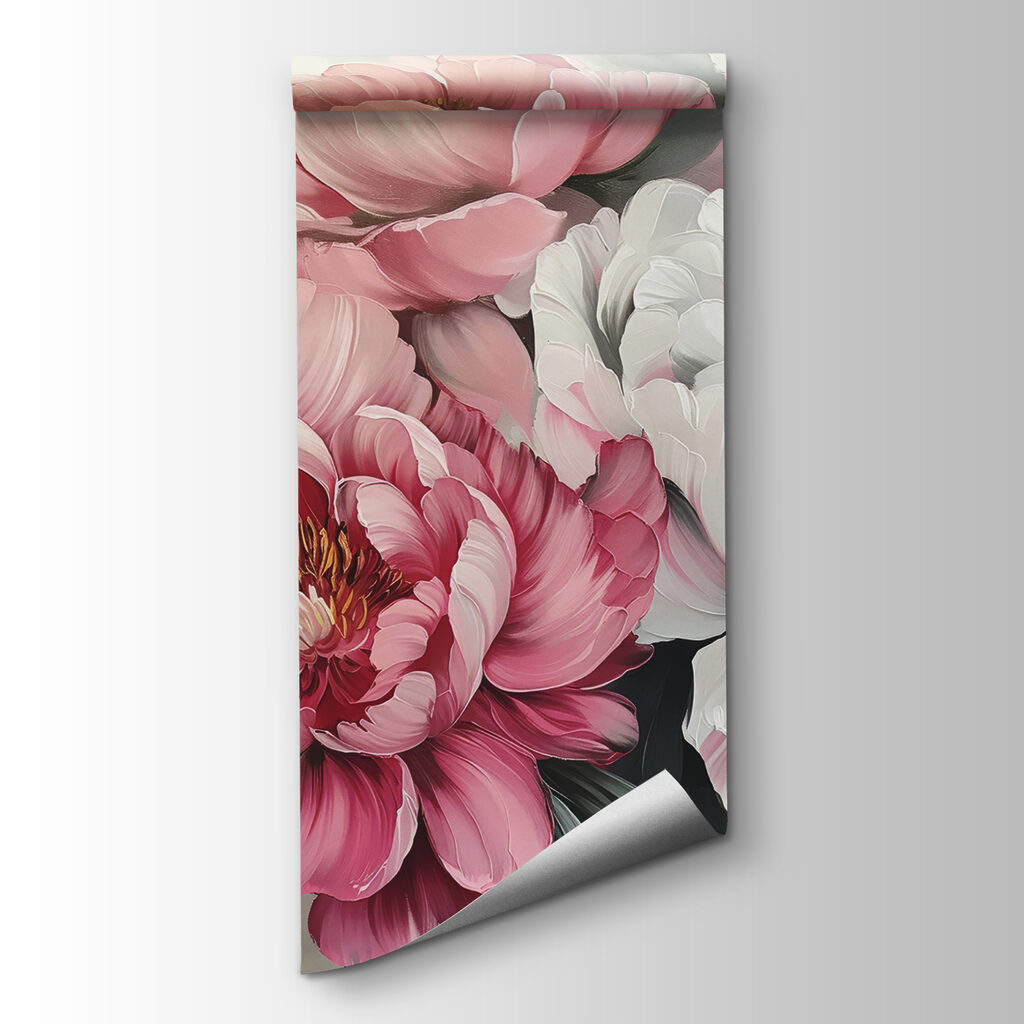 Group of flowers with leaves Group of flowers with leaves