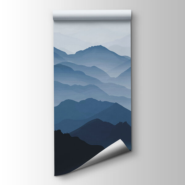 Mountain range with fog Mountain range with fog