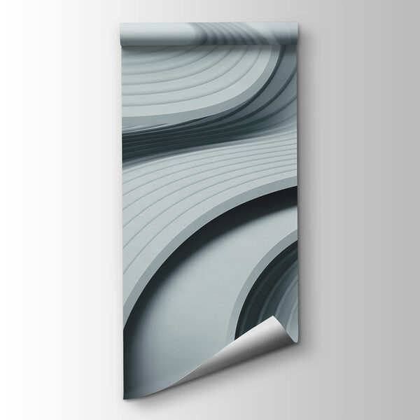 White and grey wavy lines