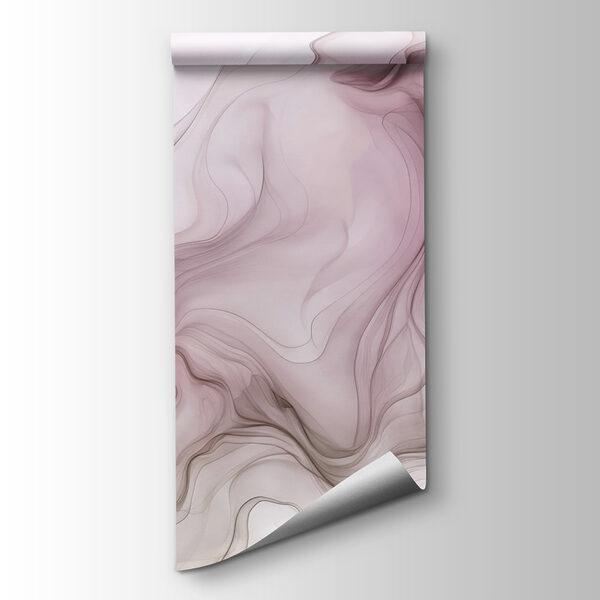 A close up of a pink and white smoke