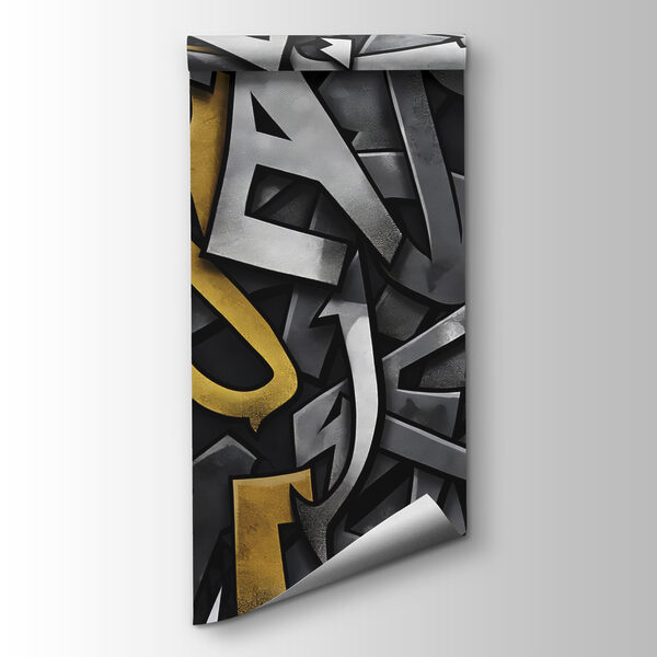 A close up of a pattern of letters