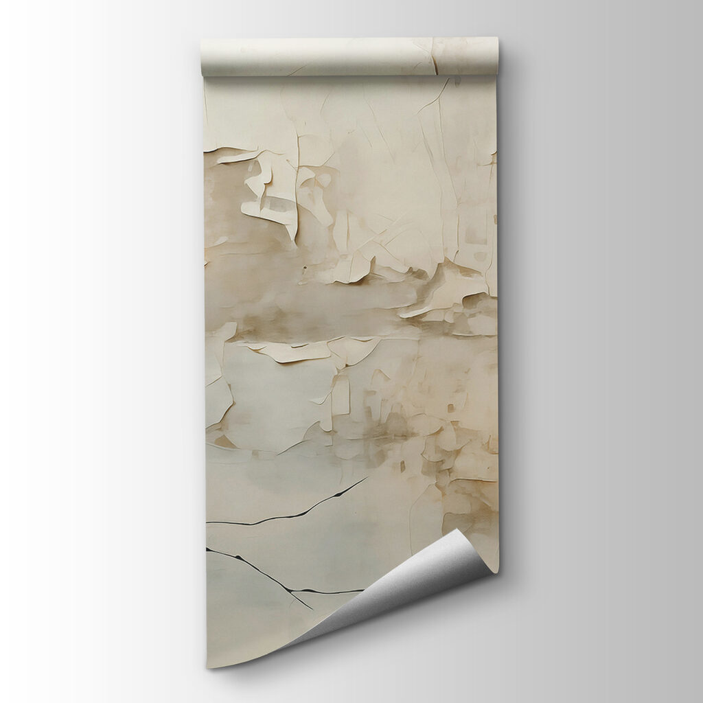 White wall with peeling paint