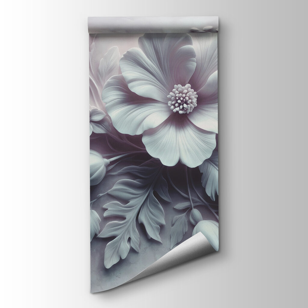 White flower and leaves