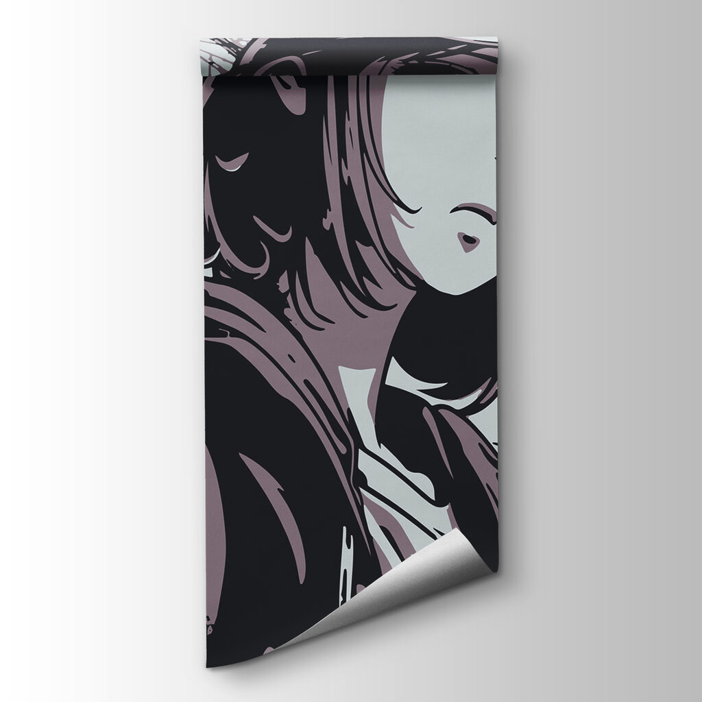 Cartoon of a woman wearing a hat