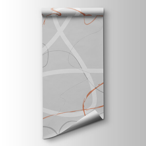 Grey and orange swirls Grey and orange swirls