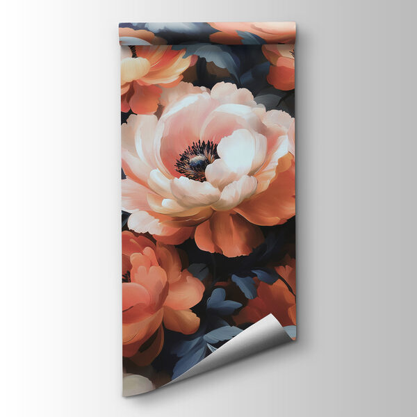 Group of flowers with blue leaves