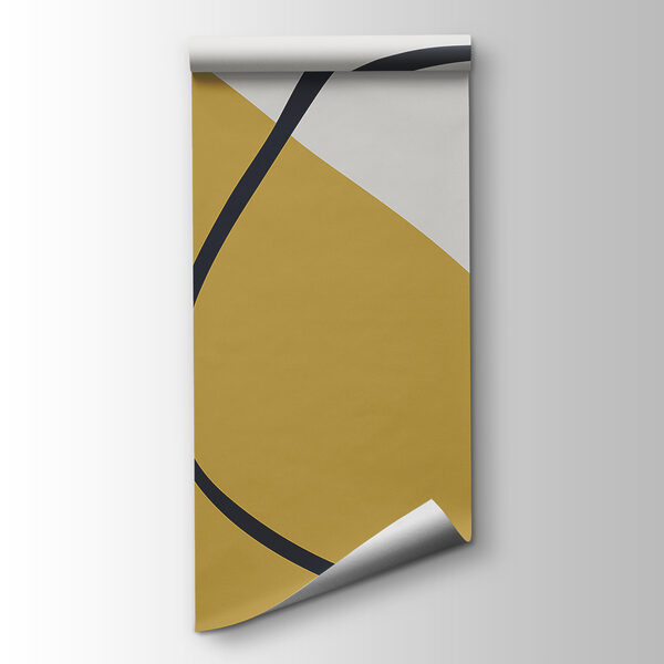 Yellow and grey and black shapes Yellow and grey and black shapes