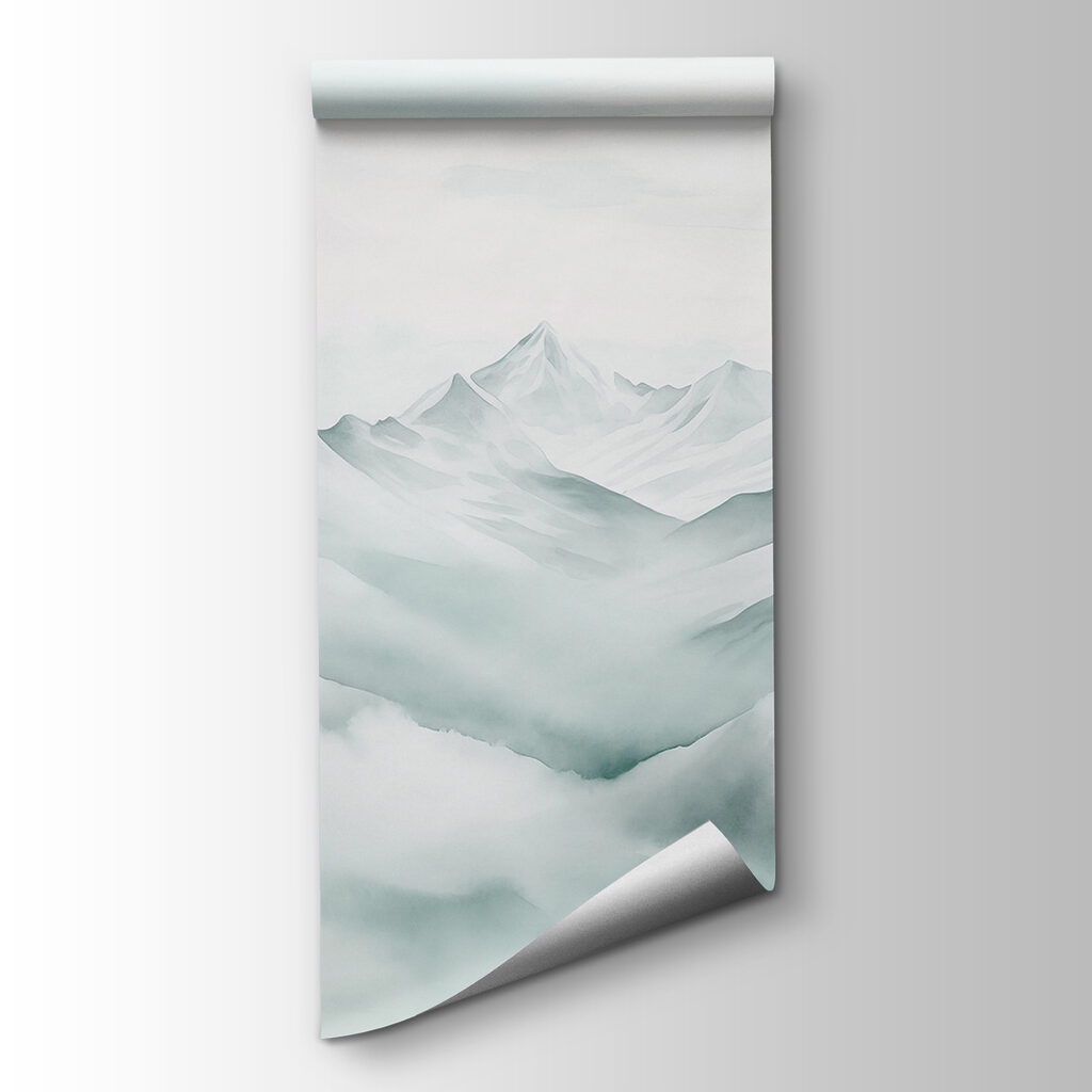 Mountain range with clouds Mountain range with clouds