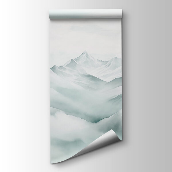 Mountain range with clouds Mountain range with clouds