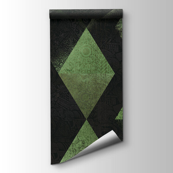 Black and green diamond pattern Black and green diamond pattern