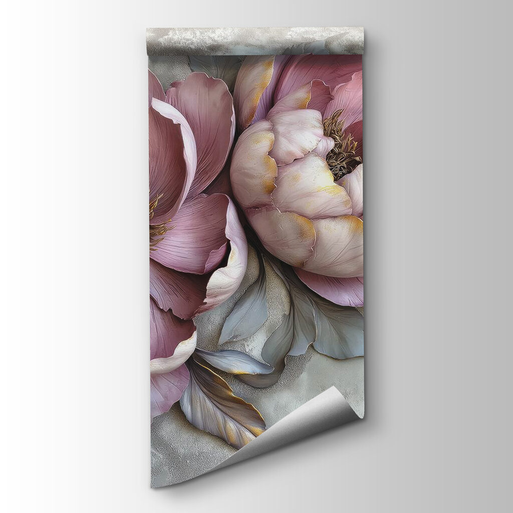 Group of flowers with leaves Group of flowers with leaves