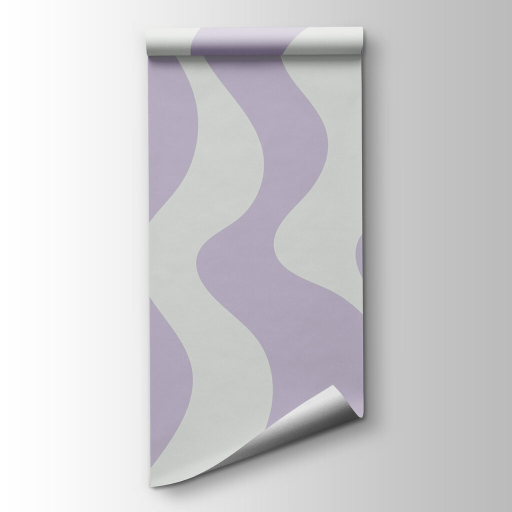 Purple and white wavy lines Purple and white wavy lines