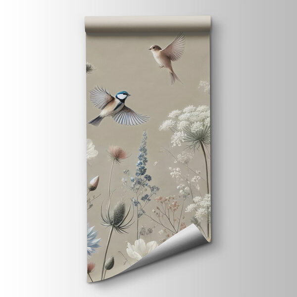 Birds on flowers and plants Birds on flowers and plants