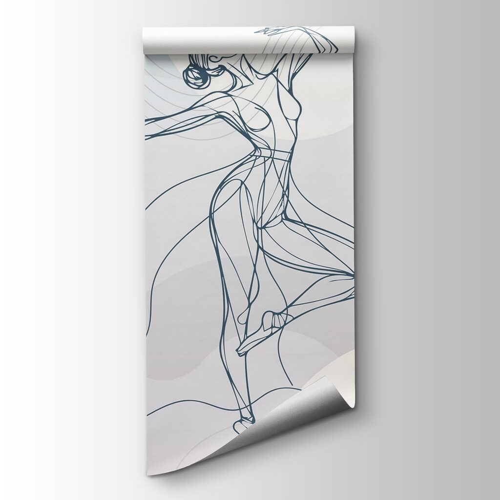 Drawing of a woman dancing