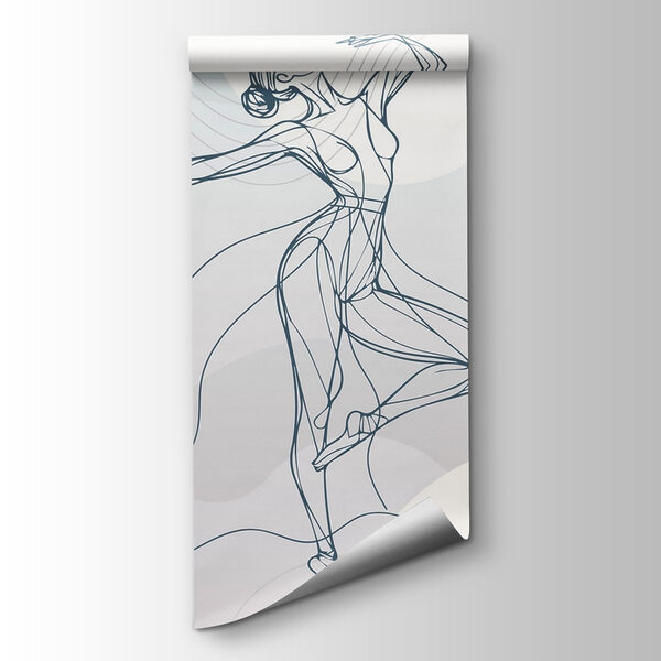 Drawing of a woman dancing