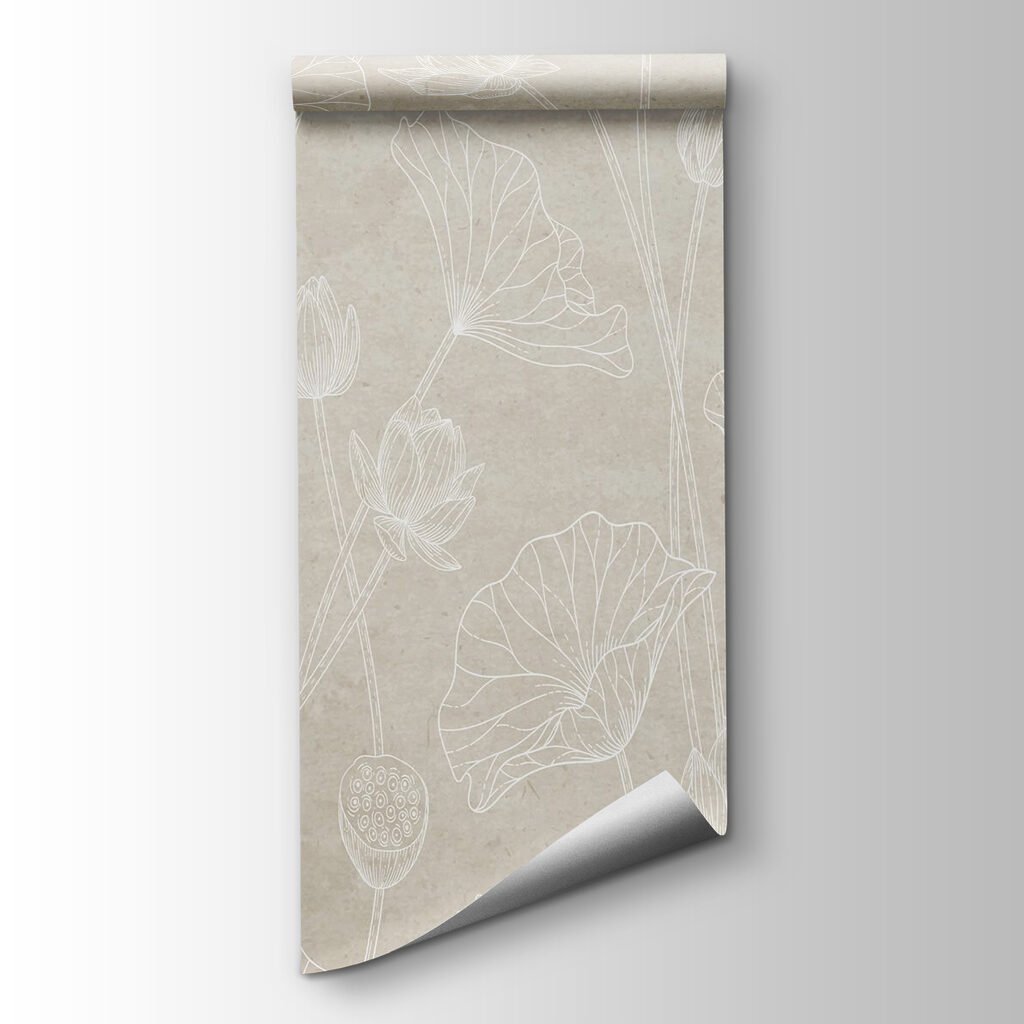 White line drawing of flowers White line drawing of flowers