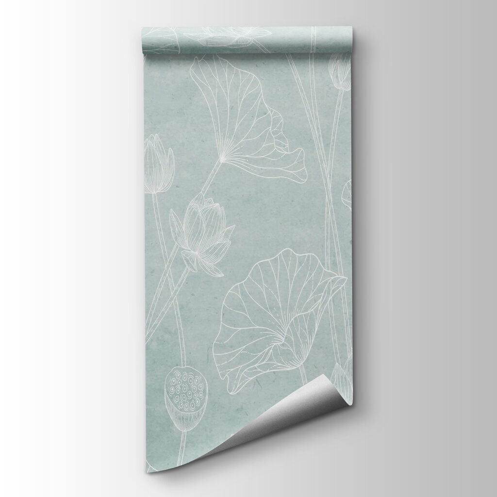 Pattern of flowers on a blue background Pattern of flowers on a blue background