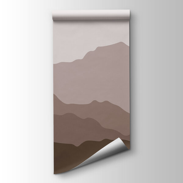 Mountain range with a grey sky Mountain range with a grey sky