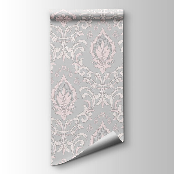 Wallpaper with pink and white designs Wallpaper with pink and white designs