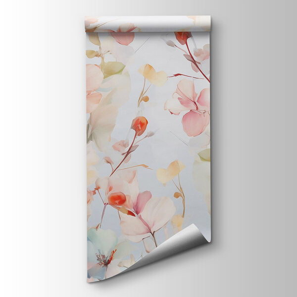 Colorful flowers on a white background