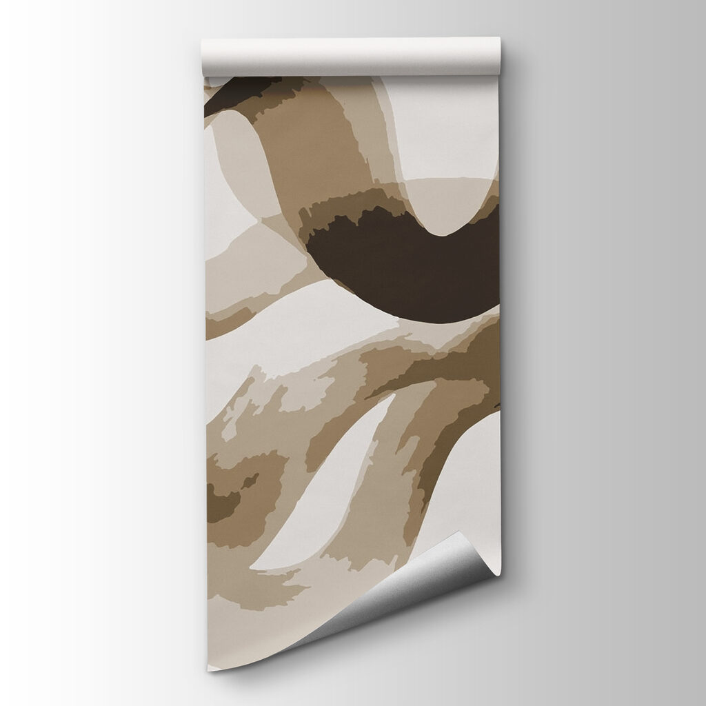 Dynamic abstract curves in neutral tones Dynamic abstract curves in neutral tones