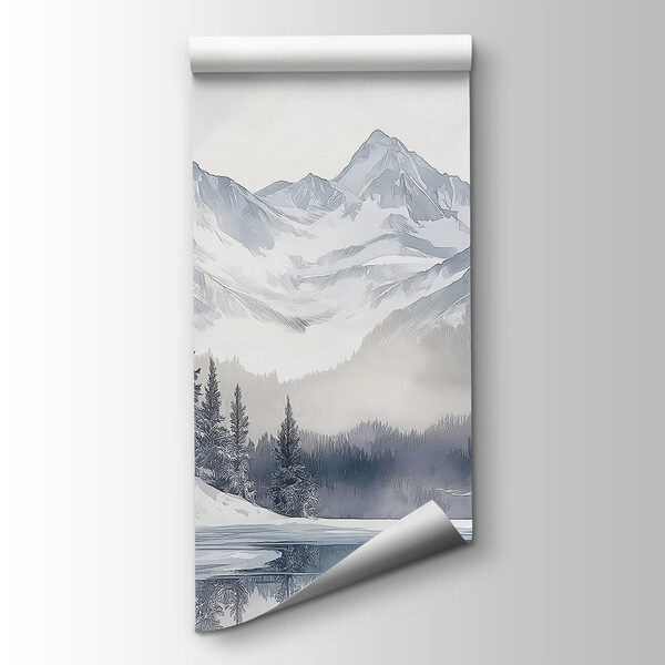 Lake surrounded by snow and mountains Lake surrounded by snow and mountains