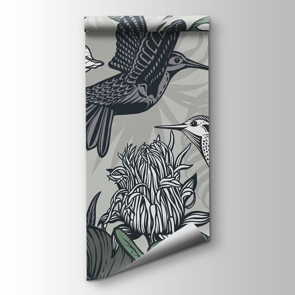 Bird flying over flowers Bird flying over flowers