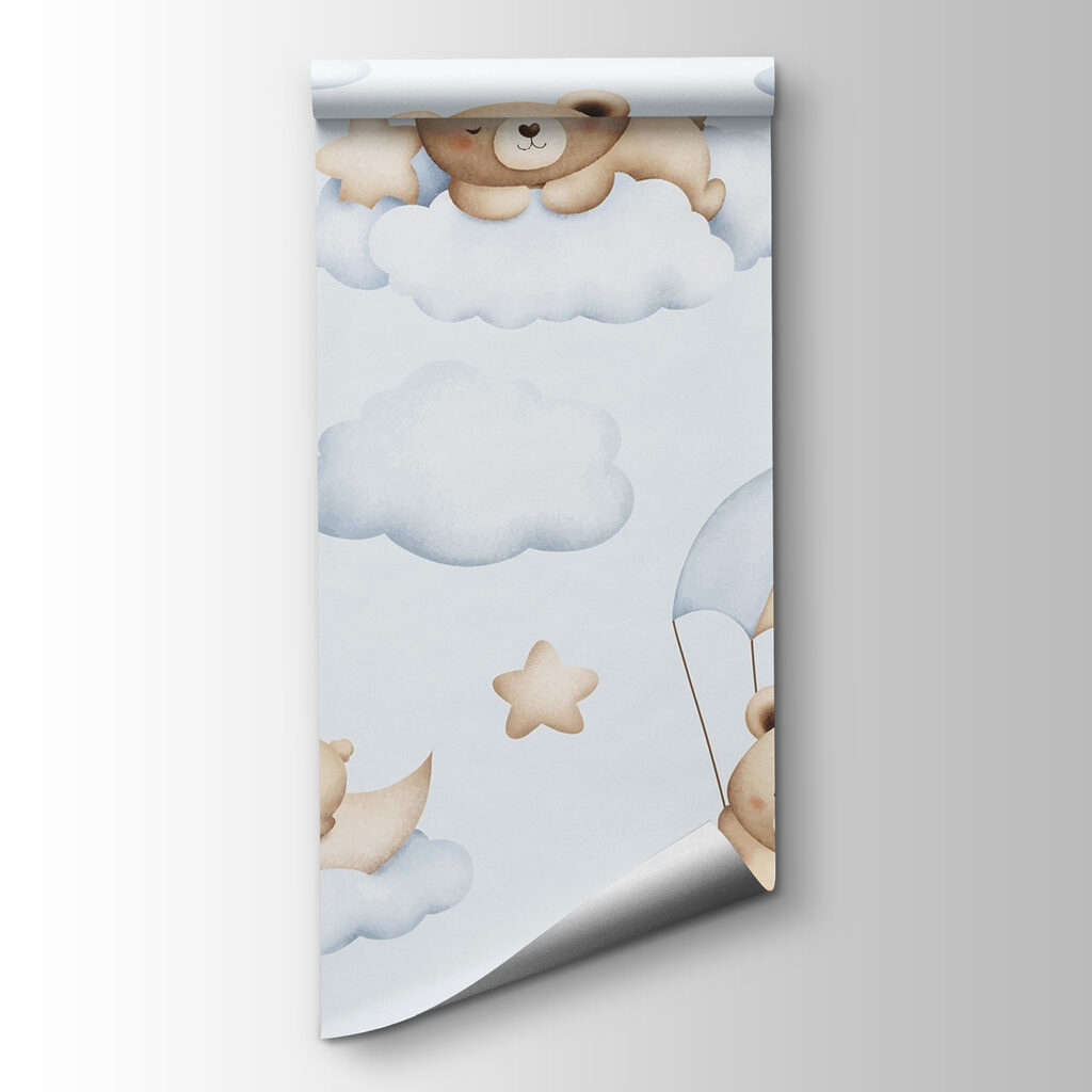 Seamless pattern of teddy bears