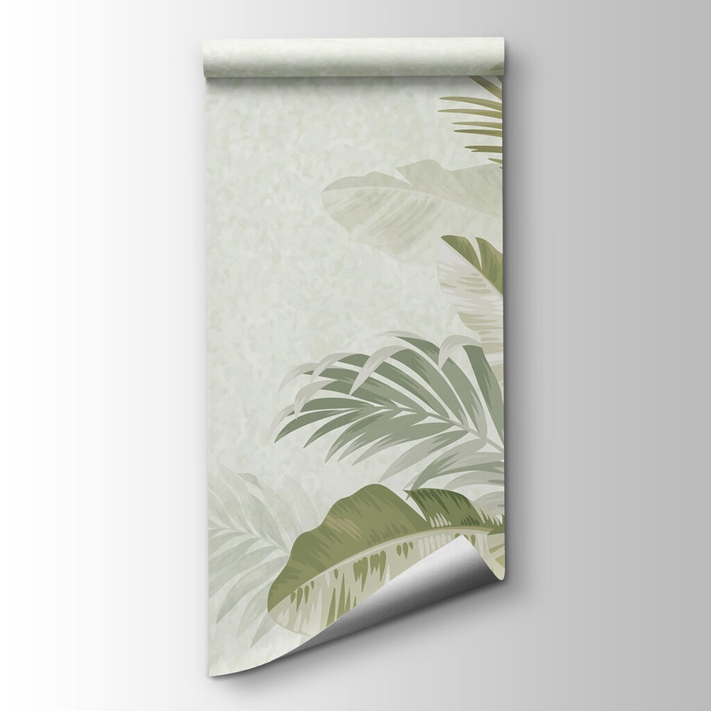 Calm tropical foliage background design Calm tropical foliage background design