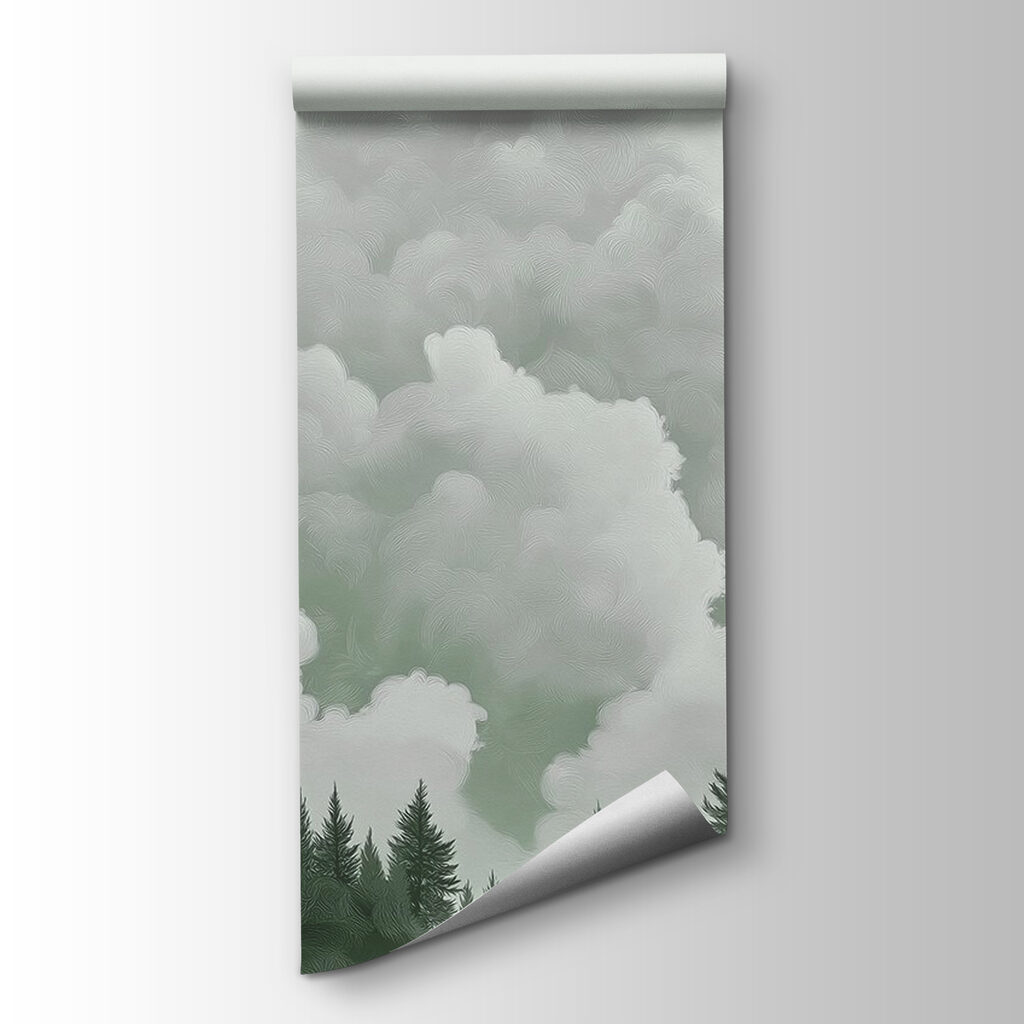 Group of trees and clouds Group of trees and clouds