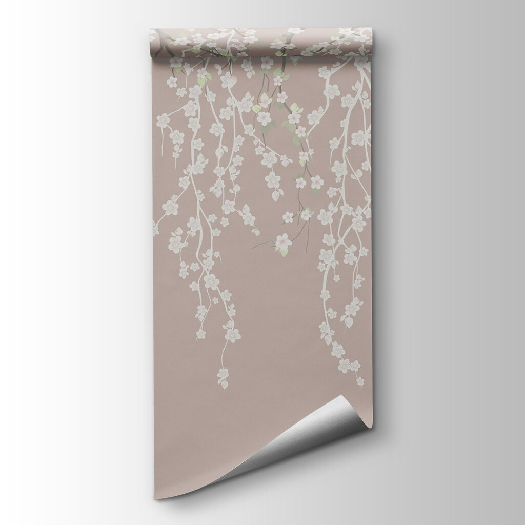 White flowers on a tree branch