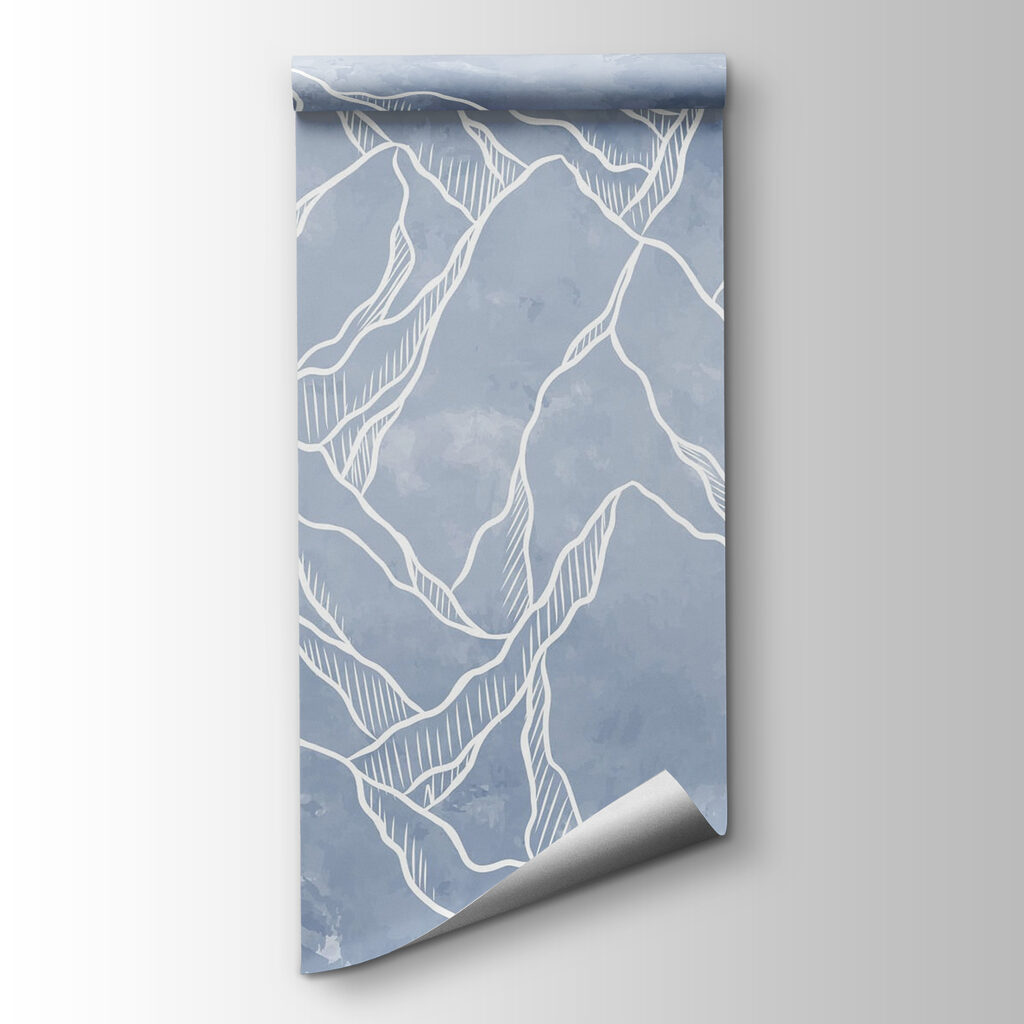 Drawing of a mountain range Drawing of a mountain range
