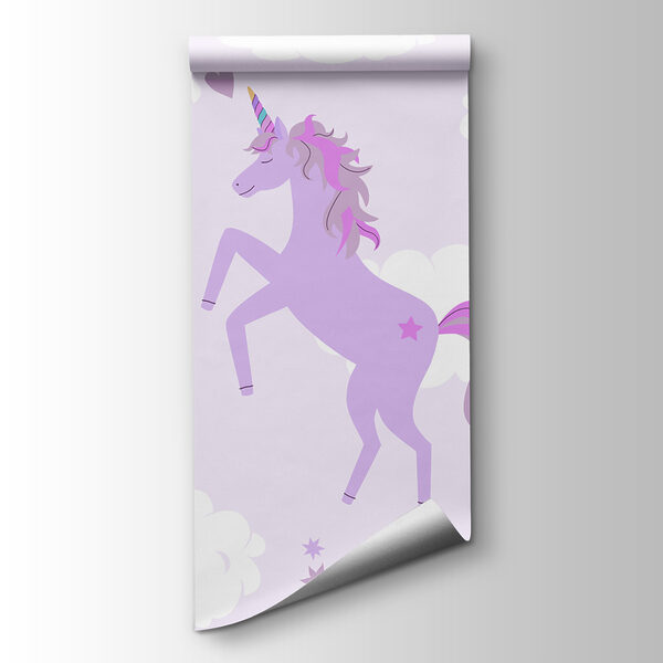 Purple unicorn with stars and rainbows Purple unicorn with stars and rainbows