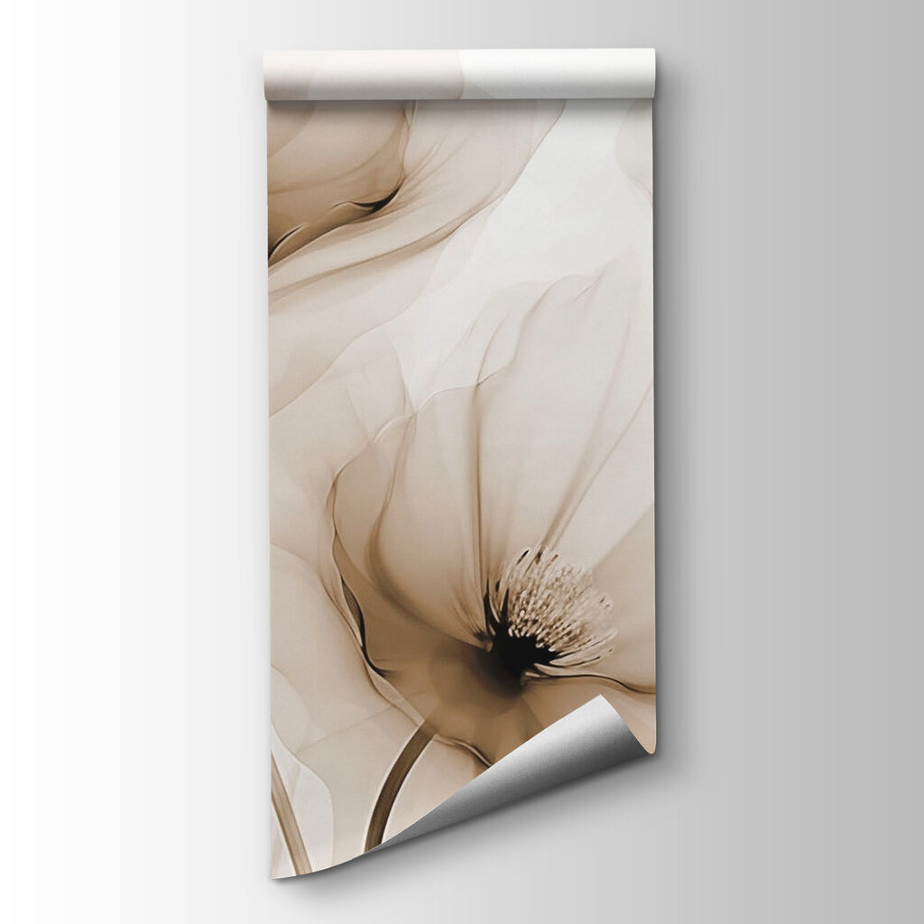 Delicate blooms softly intertwine elegantly Delicate blooms softly intertwine elegantly