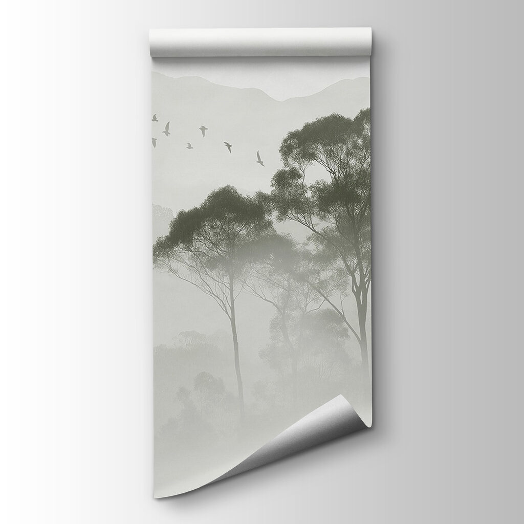 Birds flying over trees Birds flying over trees