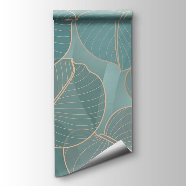 Natural leaf patterns in soft hues