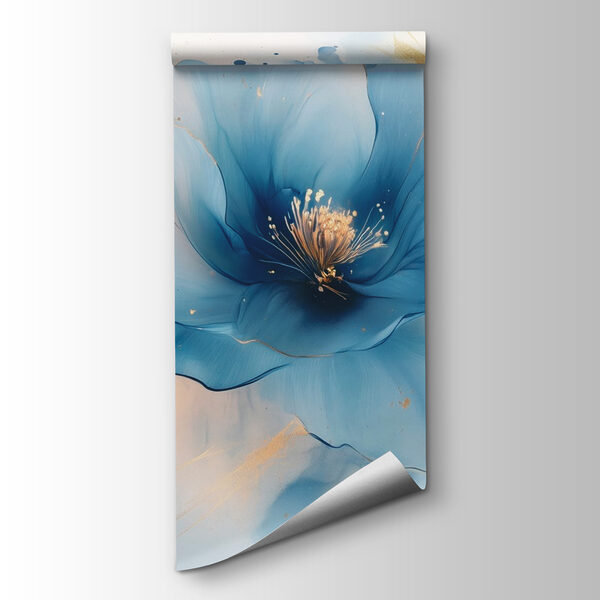 Delicate blue blossoms in soft hues