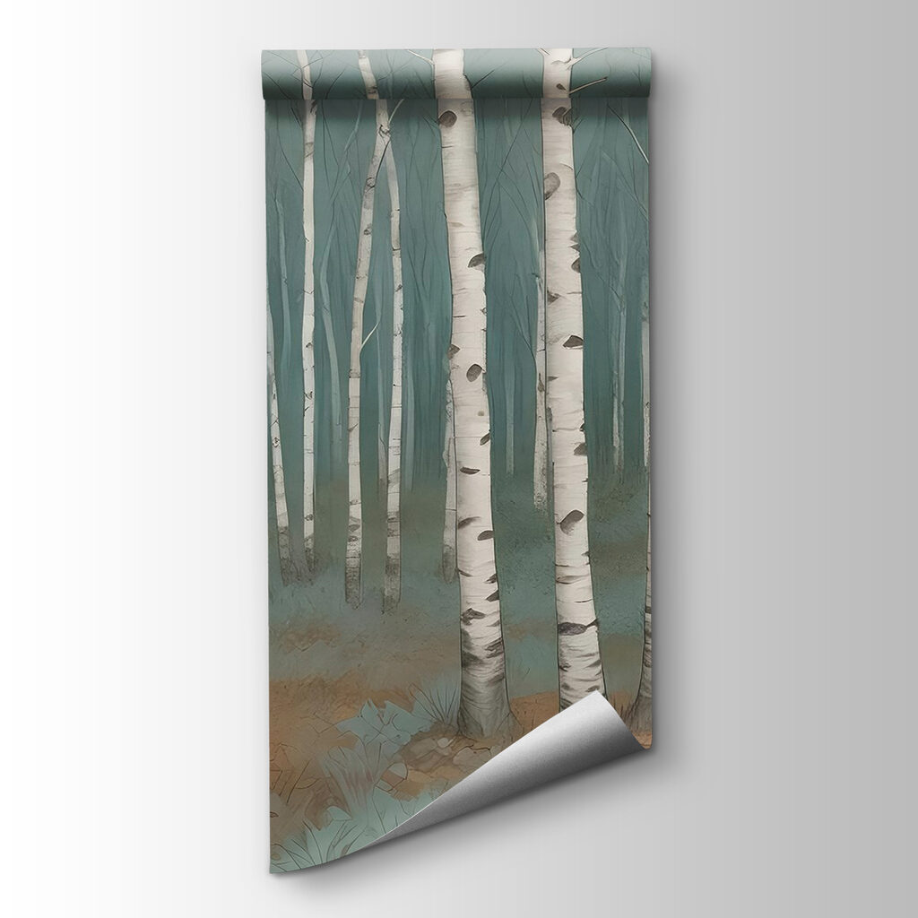 Group of trees in a forest Group of trees in a forest