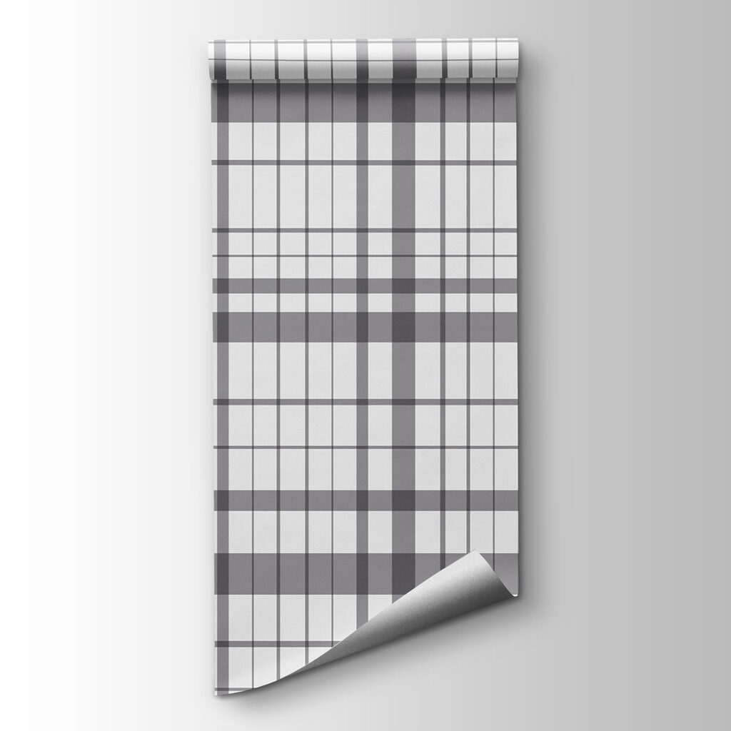 Grey and white plaid Grey and white plaid