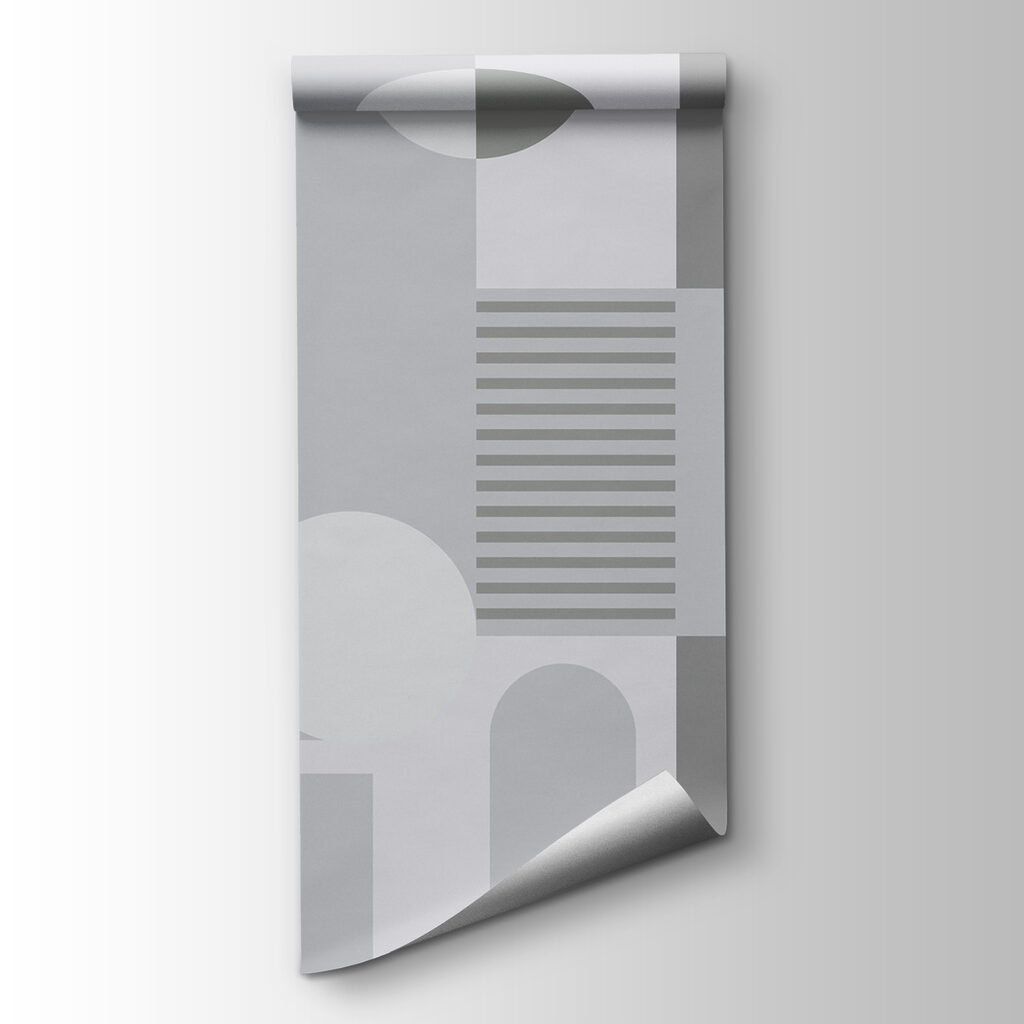 Grey and white geometrical pattern