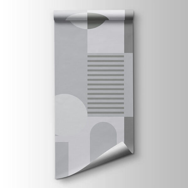 Grey and white geometrical pattern