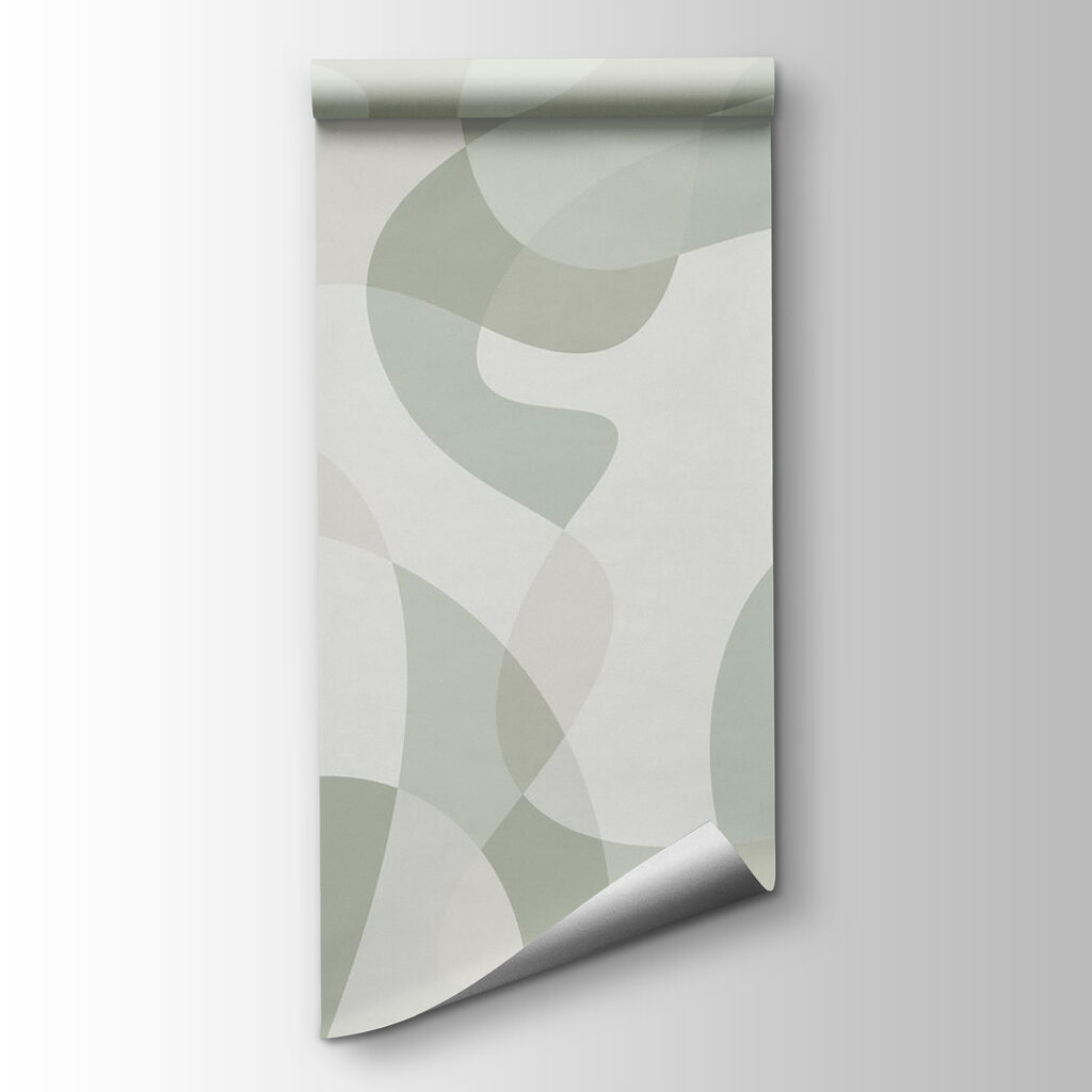 White and grey background with circles