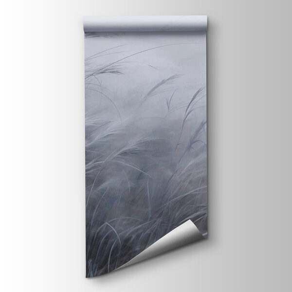 Soft whispers of blue-gray grass