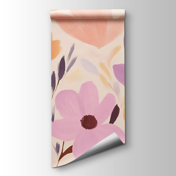 Painting of flowers and leaves