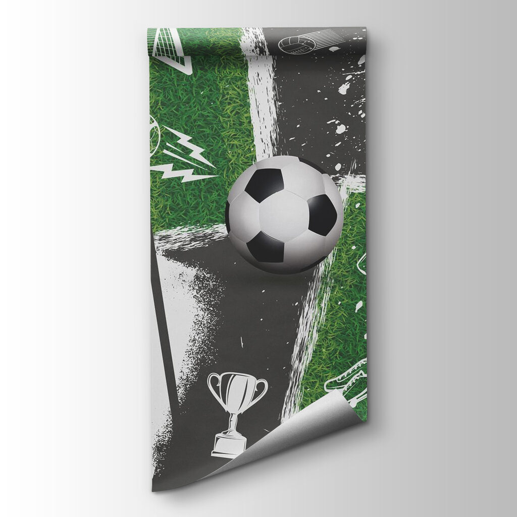 Soccer action on the field Soccer action on the field