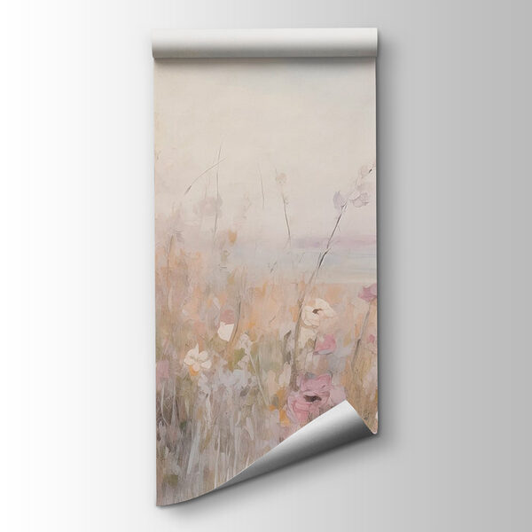 Painting of flowers in a field Painting of flowers in a field